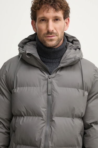 Prešívaná bunda Rains Long Puffer Down Jacket Šedá | 15130.13, 5