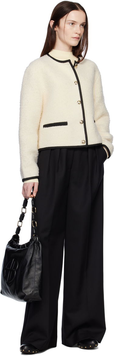 Nohavice Anine Bing Anine Bing Lou Wide Leg Trousers Čierna | A-03-10389-BLK26, 3
