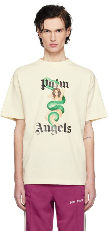 Tričko Palm Angels Pin Up Graphic Print T-Shirt Žltá | PMAA001S25JER0070B10, 0