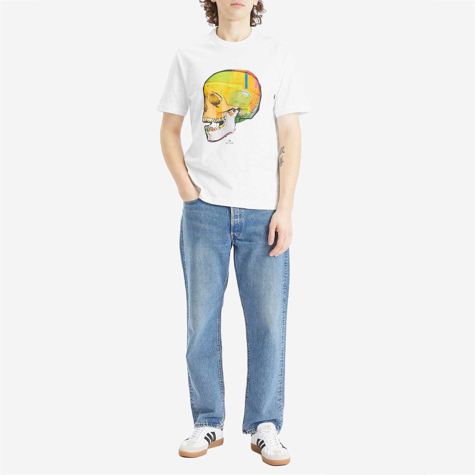 Paul Smith Angled Skull Graphic T-Shirt, Size Large