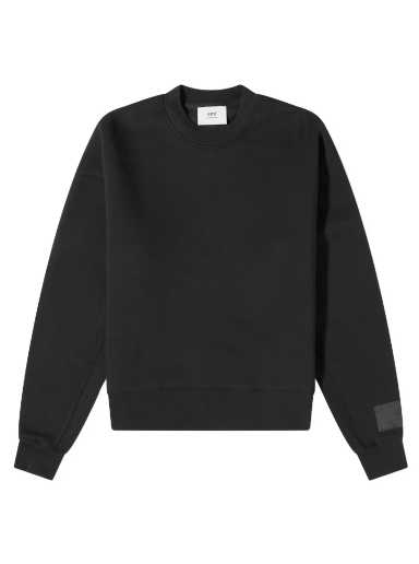 Sveter AMI Patch Logo Crewneck Čierna | USW017-740-001