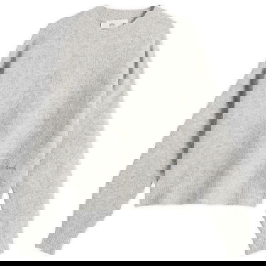 Sveter AMI Men's Wool And Alpaca Knit Crew Neck Jumper, Size Large Šedá | H25HKS824-KN0021-050H25, 1