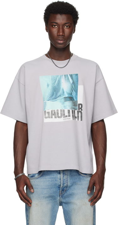 Tričko Jean Paul Gaultier Jean Paul Gaultier Printed Oversized T-Shirt Šedá | 25/03-W-TO293-J001-135557, 0
