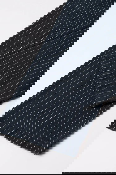 Nohavice By Parra Meandering Pinstripe Chinos Navy | 54245, 6