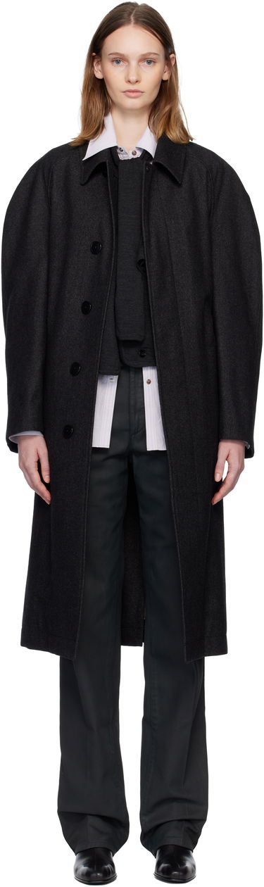 Kabáty LEMAIRE Raglan Sleeve Coat Čierna | CO1122 LF1319, 0