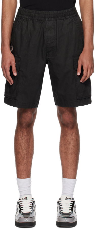 Šortky AAPE by A Bathing Ape AAPE by A Bathing Ape Garment-Dyed Cargo Shorts Čierna | AAPSPM6963XXKBKX, 0