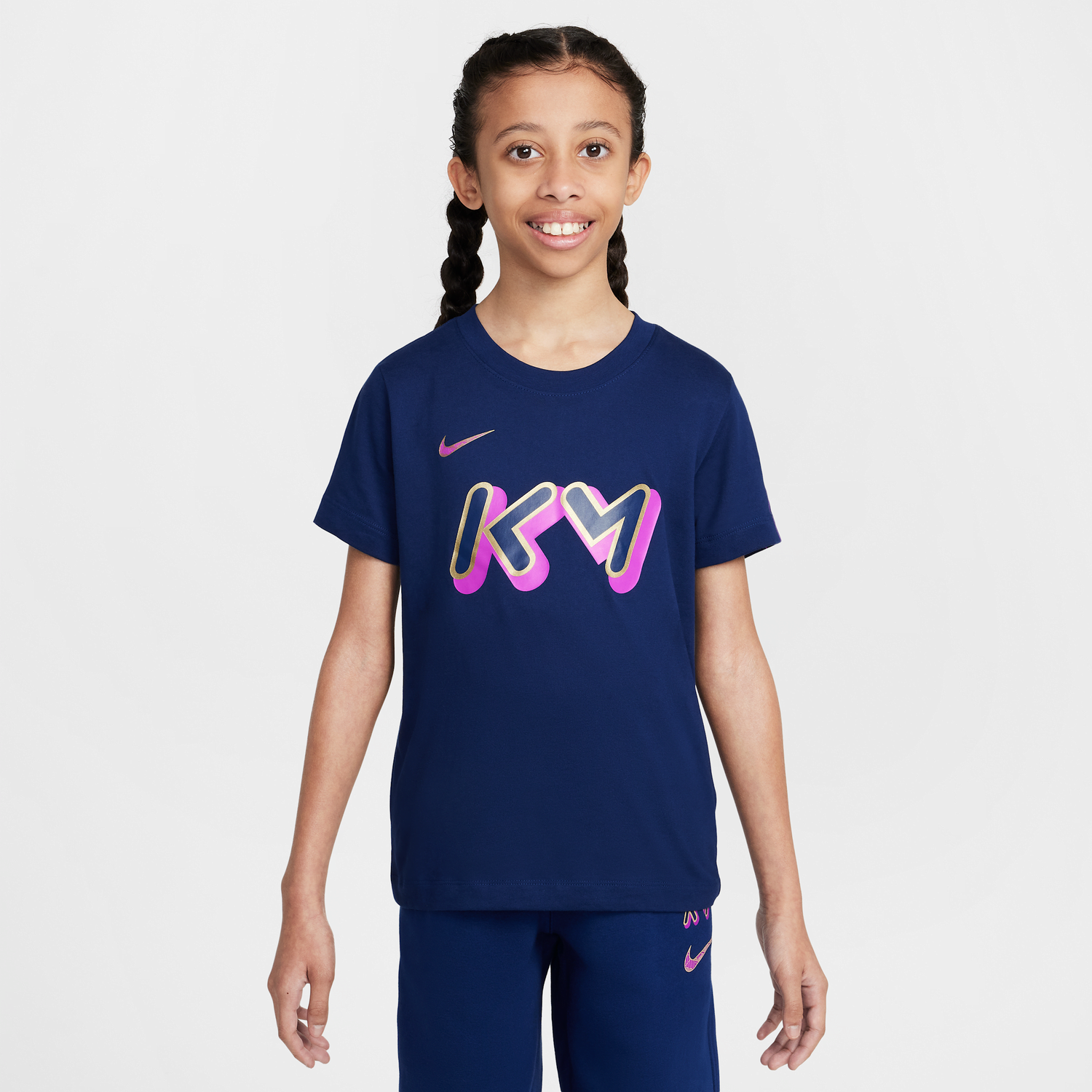 Tričko Nike Kylian Mbappé Dri-FIT T-Shirt Navy | HQ3248-492, 0
