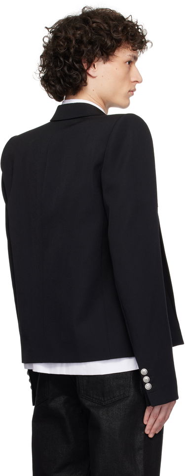 Bunda Balmain Balmain 6 Lion Button Spencer Blazer Čierna | EH0SC195MD02, 2