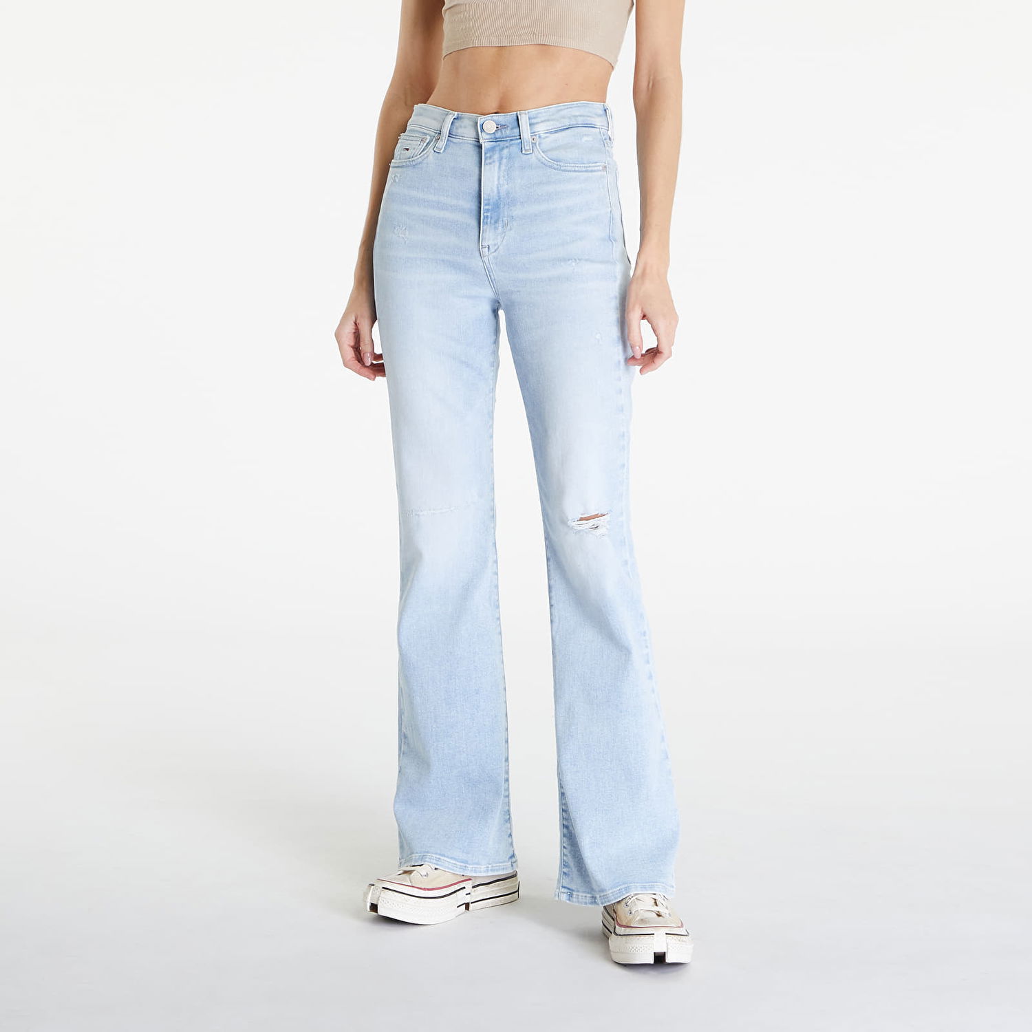 Džínsy Tommy Hilfiger Sylvia High Rise Skinny Flared Jeans Denim Light Modrá | DW0DW18332 1AB, 0