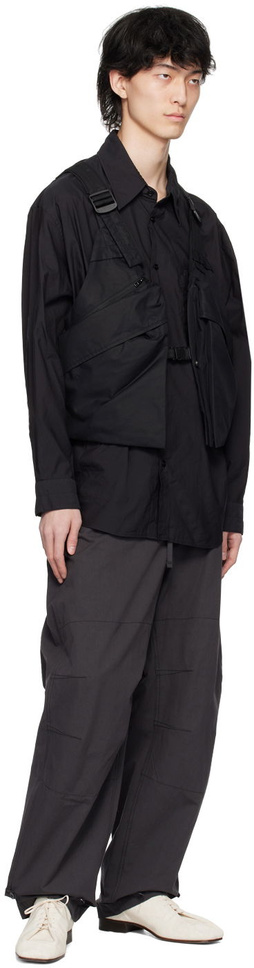Nohavice LEMAIRE LEMAIRE Maxi Trousers Čierna | PA1087 LF1220, 3