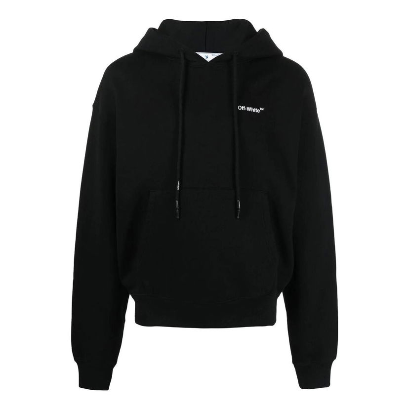 Mikina Off-White Crowning Print Hoodie Čierna | OMBB037C99FLE0071001