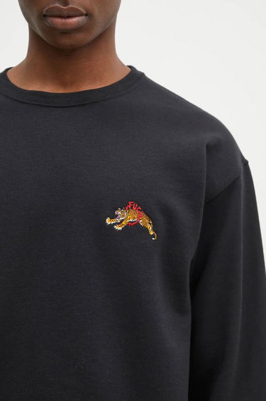 Mikina WACKO MARIA Crewneck Sweatshirt with Tiger Embroidery Čierna | 24FW-WMC-SS18, 3