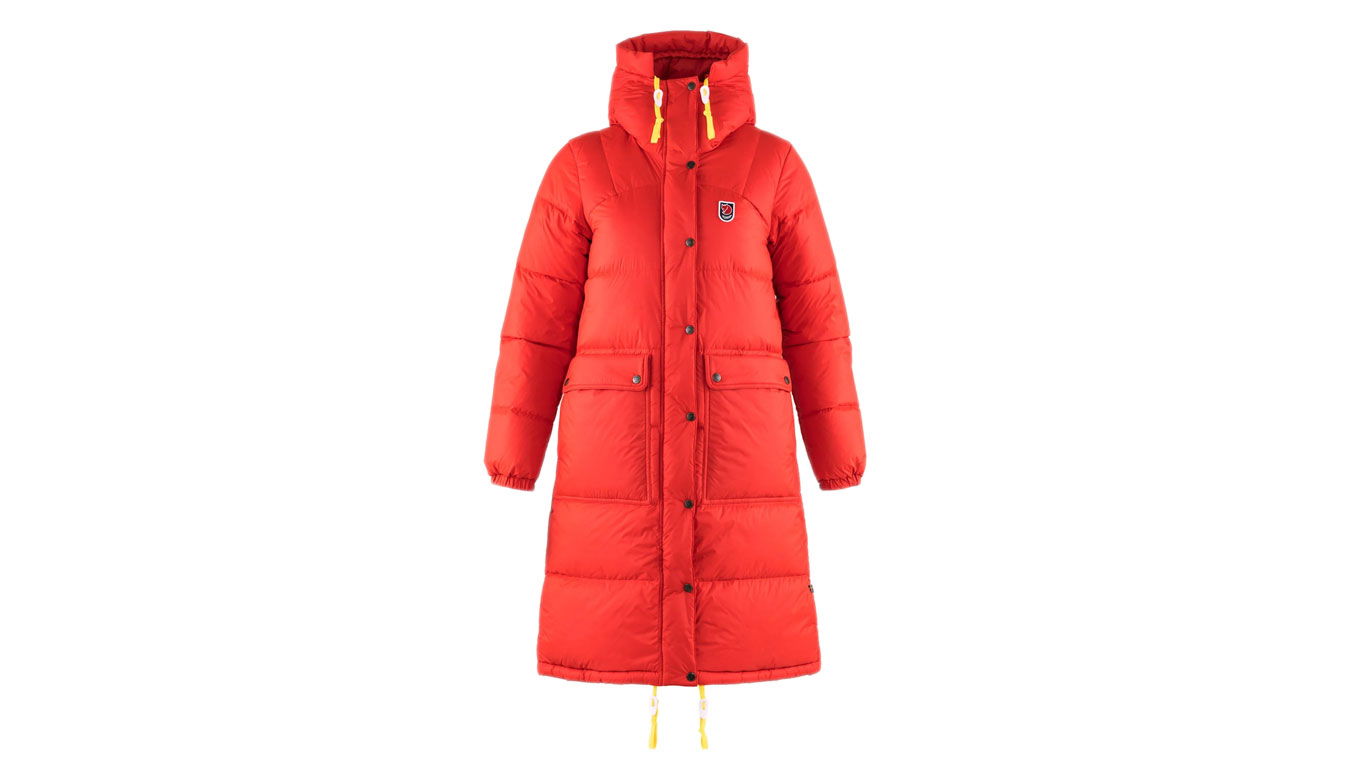 Parka FJÄLLRÄVEN Long Down Parka Červená | F86126-334, 1