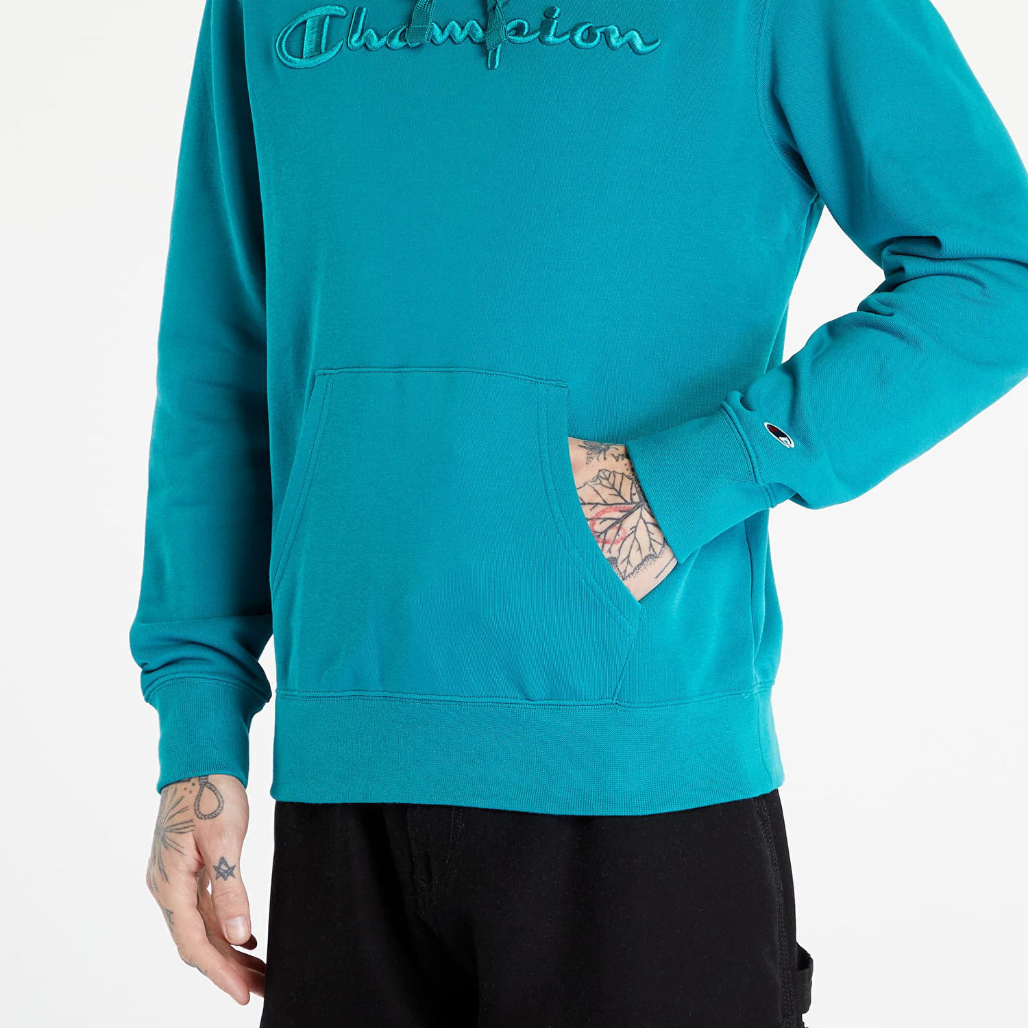 Mikina Champion Hoodie Tyrkysová | 218486 CHA BS165, 1