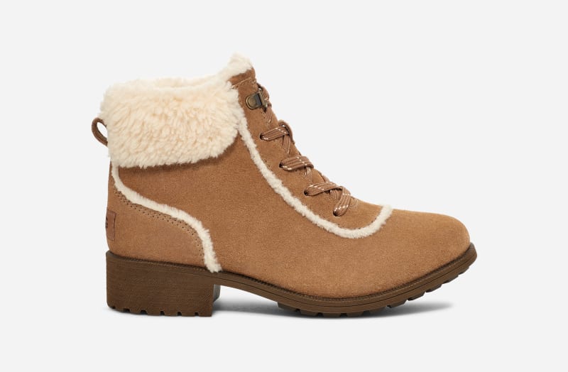 Tenisky a topánky UGG Bodie Fur Lace Boot Hnedá | 1153472-CHE
