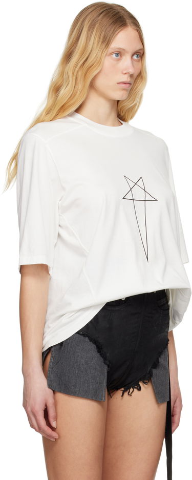 Tričko Rick Owens Rick Owens DRKSHDW Hollywood Walrus T-Shirt Biela | DS01E3201 RNEP3, 1