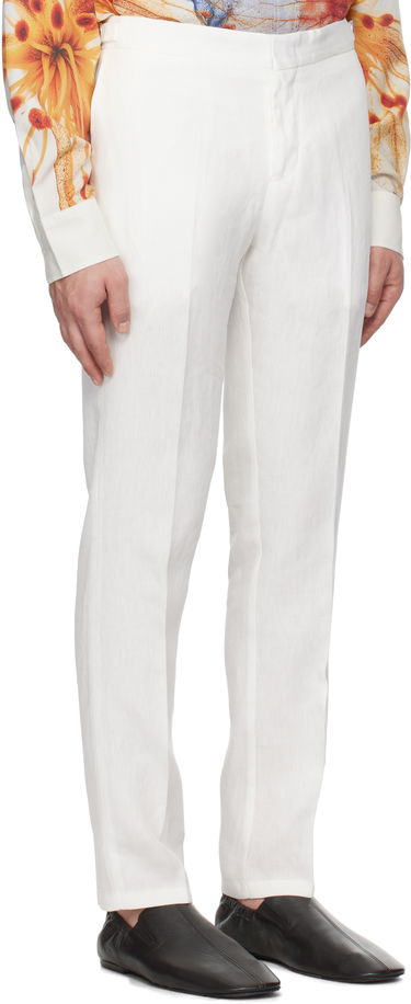 Nohavice Orlebar Brown Orlebar Brown Griffon Linen Trousers Biela | 280107, 1