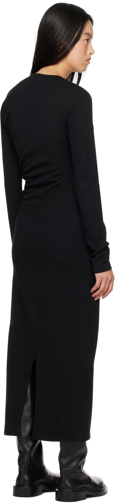 Šaty TOTEME TOTEME Women's Twisted Jersey Midi Dress Čierna | 244-WRD824-FB0294, 2