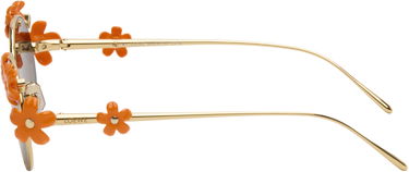 Slnečné okuliare Loewe Signature Round-Frame Floral Applique Sunglasses Metalická | LW40173UM5130F 840126861532, 2