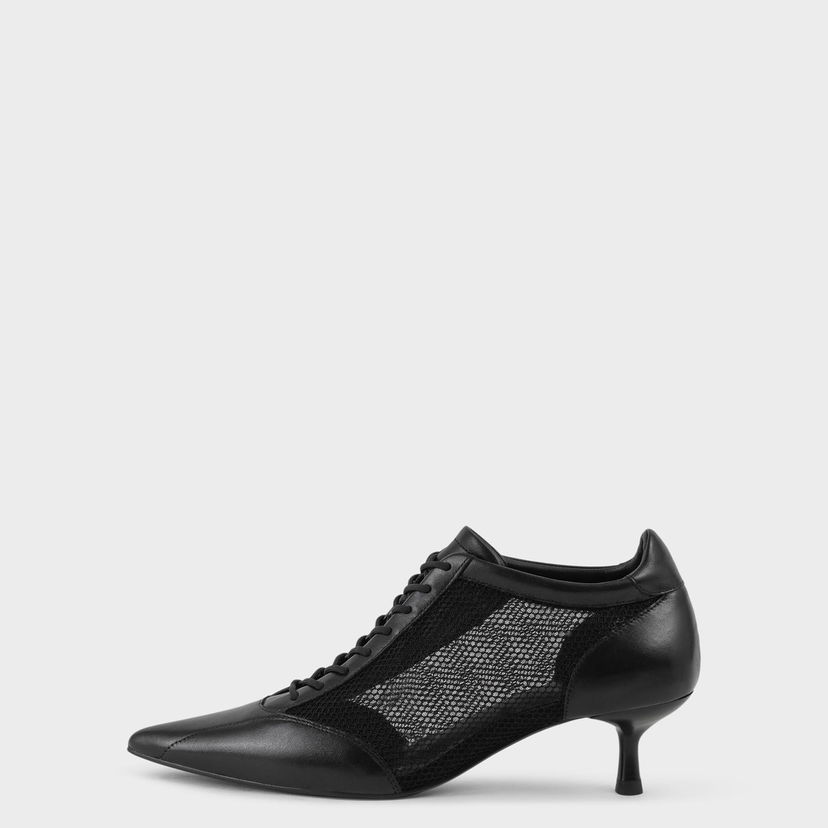 Tenisky a topánky Vagabond Vagabond Lykke Mesh Kitten Heel Booties Čierna | 5914-115-20
