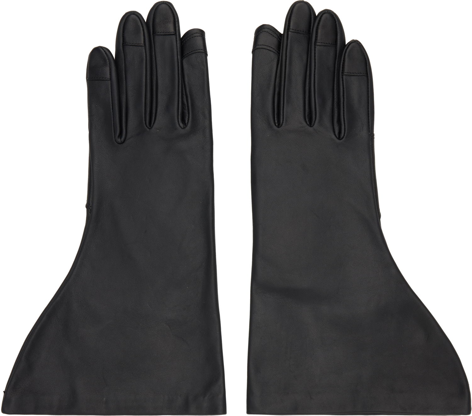 Rukavice Rick Owens Rick Owens Concordians Gleam Long Leather Gloves Čierna | RR02E1452 LNV, 0