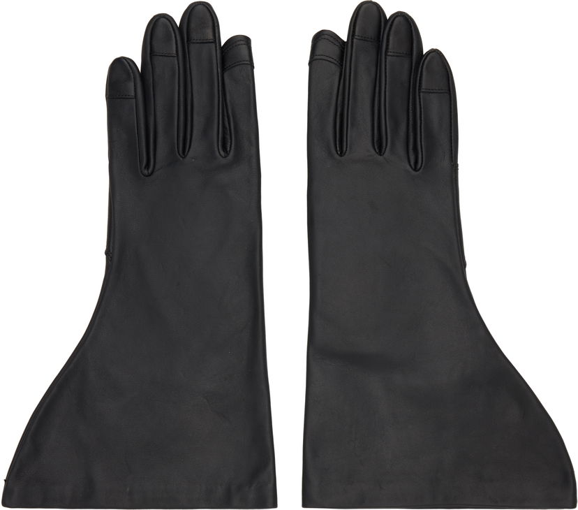 Rukavice Rick Owens Rick Owens Concordians Gleam Long Leather Gloves Čierna | RR02E1452 LNV