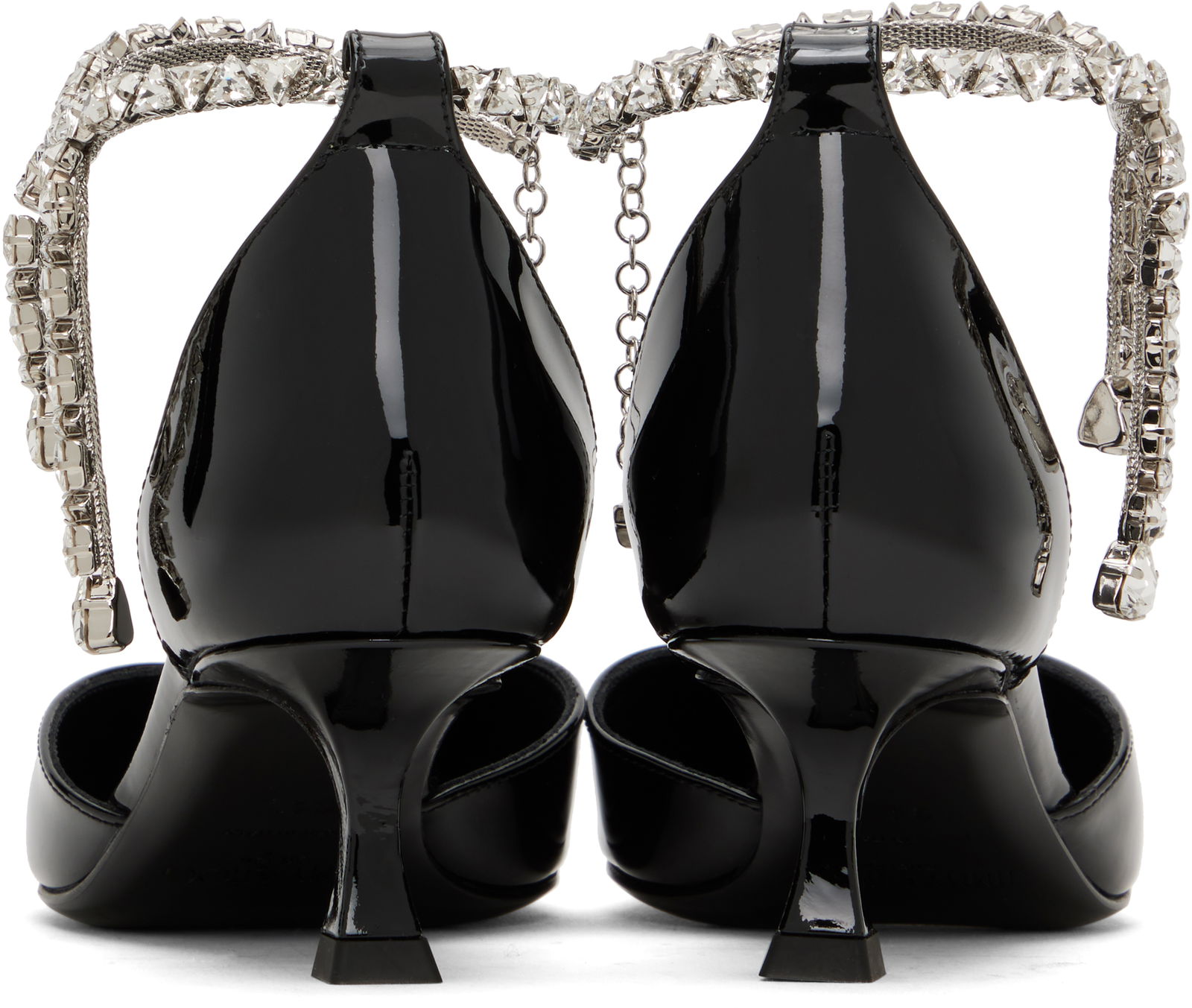 Jimmy Choo Stevie 50 Crystal Embellished Patent Leather Heels