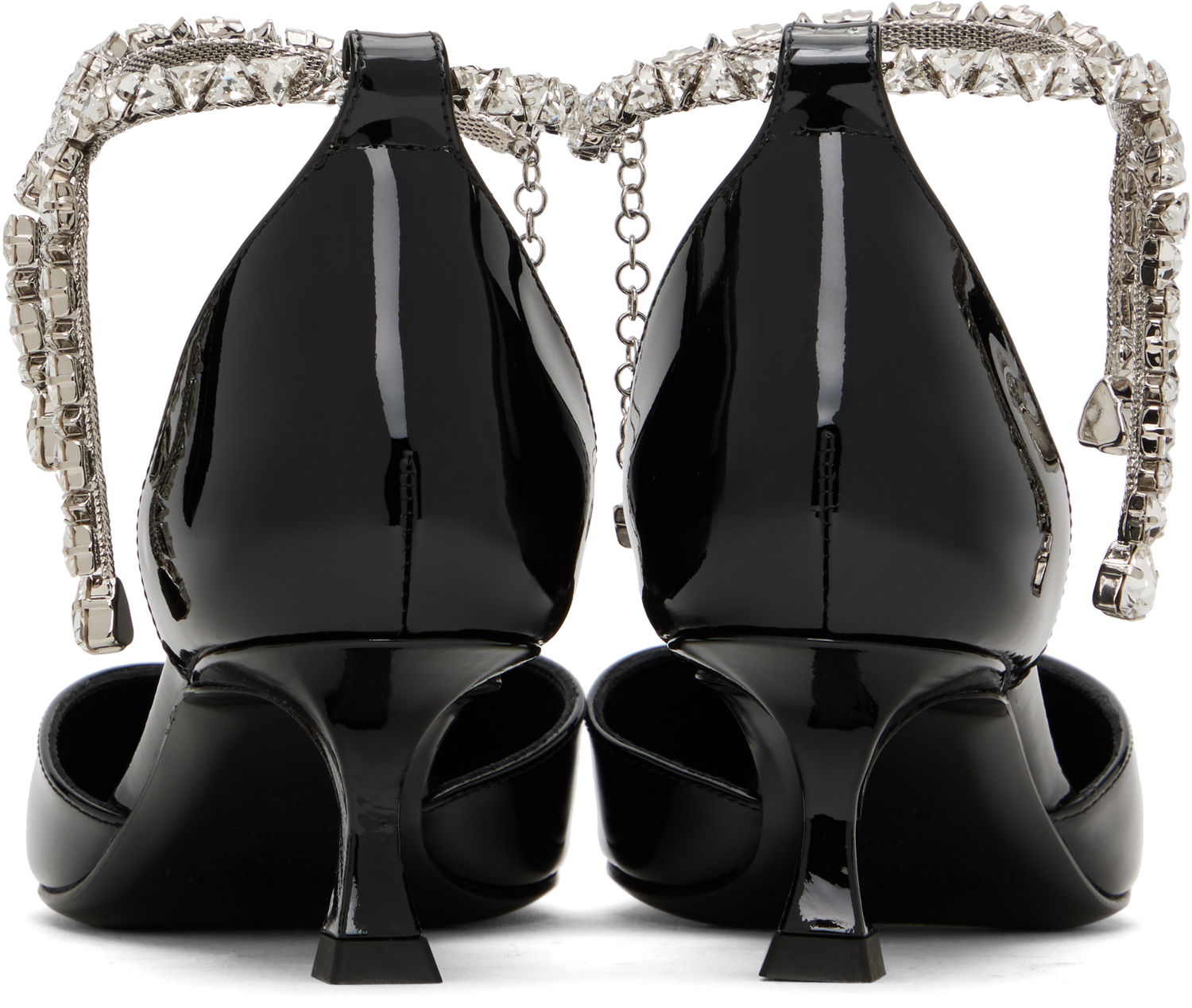Tenisky a topánky Jimmy Choo Jimmy Choo Stevie 50 Crystal Embellished Patent Leather Heels Čierna | STEVIE 50, 1