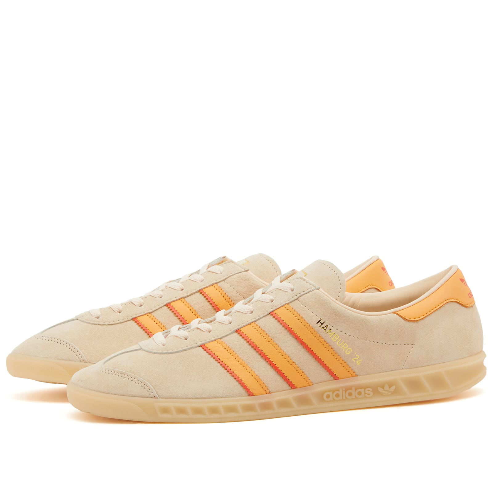 Hamburg 24 Sneakers in Crystal Sand/Hazy Orange/Collegiate Orange