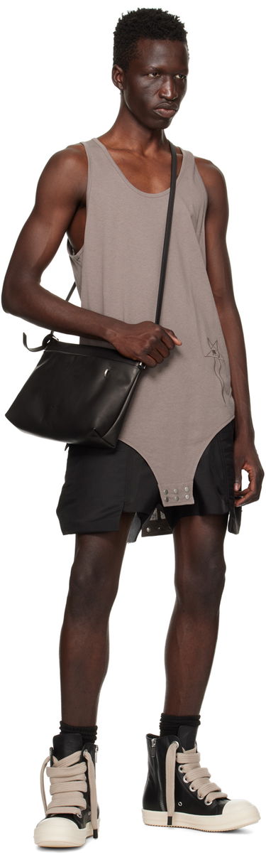 Taška cez rameno Rick Owens Rick Owens Porterville Adri Leather Shoulder Bag Čierna | RA02D0527 LCN, 3
