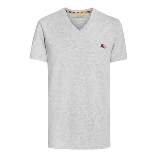 Tričko Burberry V-Neck Pullover Šedá | 80038341