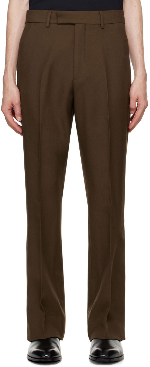 Nohavice AMIRI Tailored Flare Trousers Hnedá | AMSUFP1039, 0