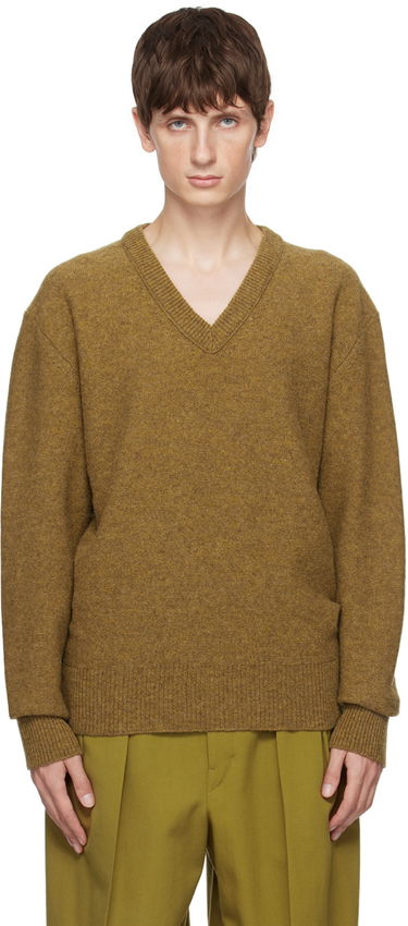 Sveter LEMAIRE Lemaire V-Neck Sweater Hnedá | TO1101 LK085, 0