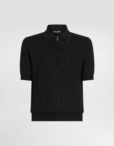 Polo tričko Dolce & Gabbana Dolce & Gabbana Silk Polo Shirt with Logo Čierna | GXZ79TJBSM4N0000, 0