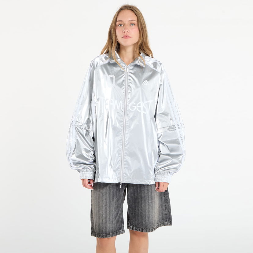 Bunda adidas Originals Teamgeist Oversized Track Top Metalická | KE9784