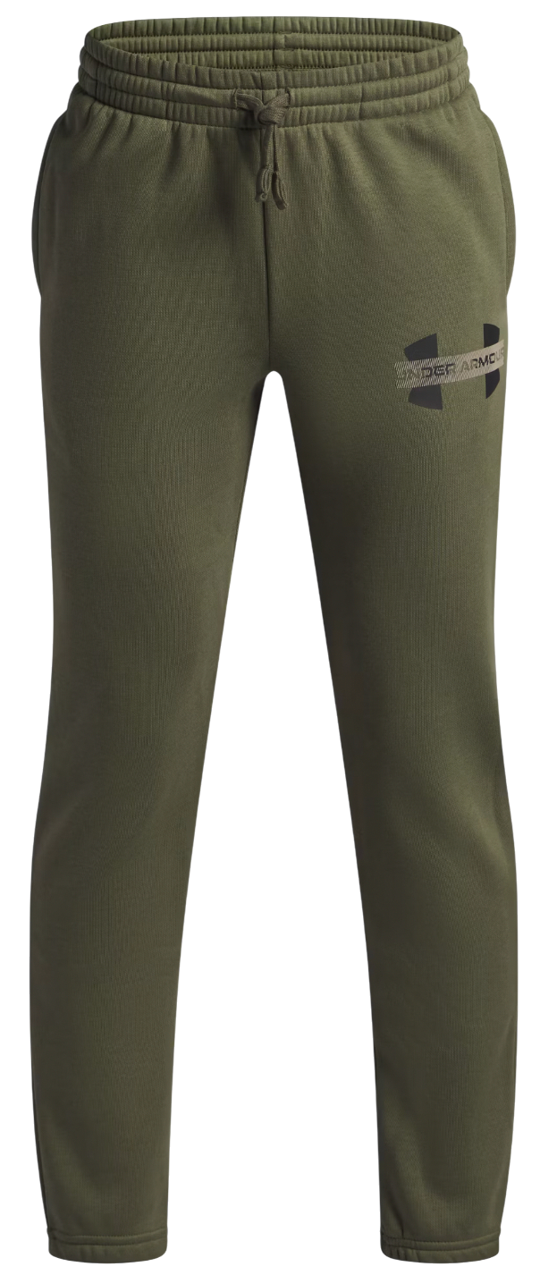 Tepláky Under Armour Rival Fleece Graphic Jogger Pants Zelené | 6004995-390