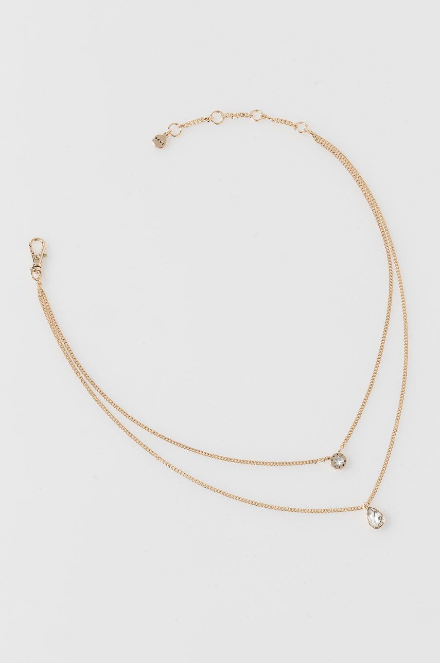 Náhrdelník DKNY DKNY Double Strand Crystal Pendant Necklace Metalická | 60483519.5ZU, 0