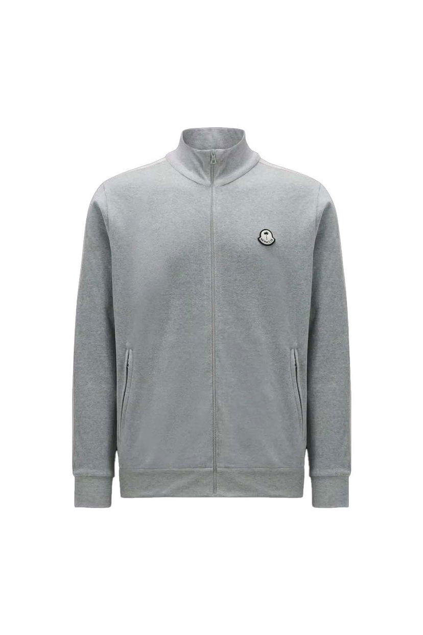 Mikina Moncler Palm Angels x Chenille Zip-Up Sweatshirt Šedá | I209L8G0000189A6S984