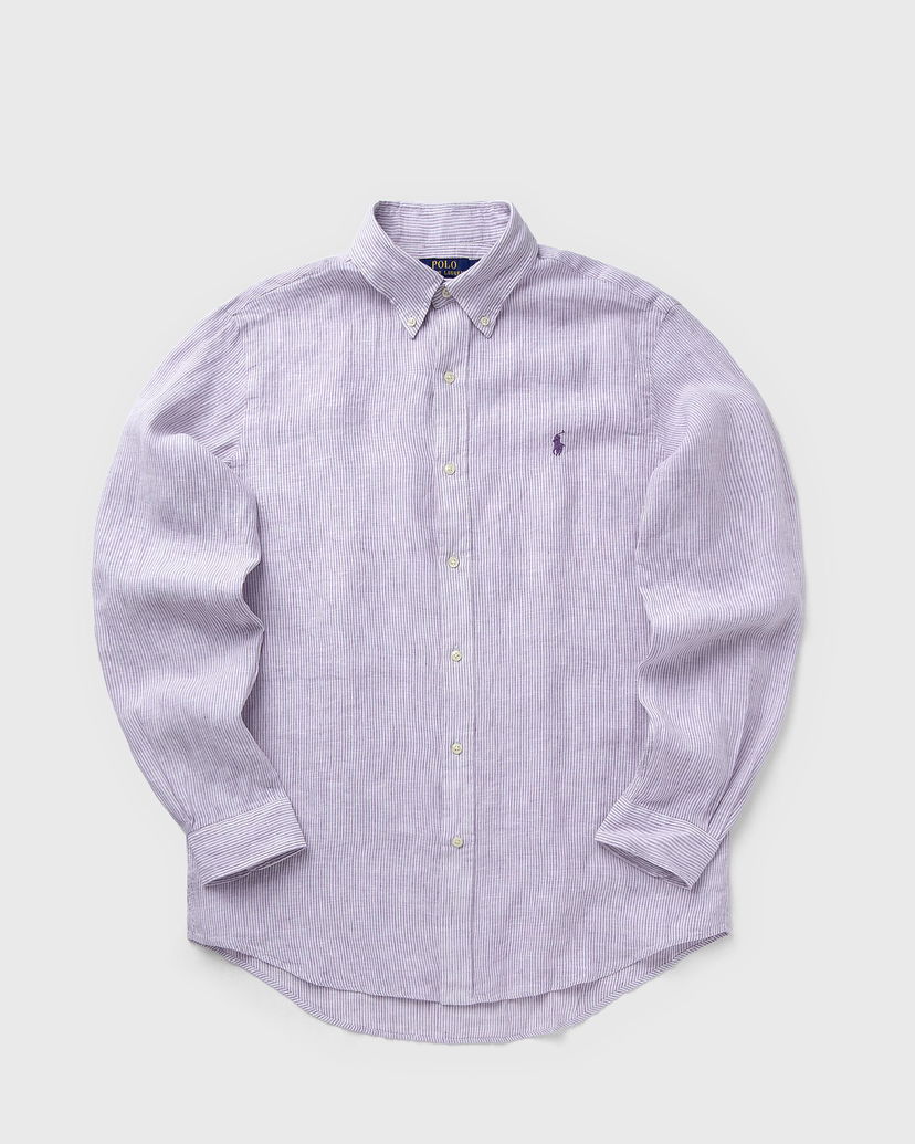 Košeľa Polo by Ralph Lauren Long Sleeve Striped Linen Button-Down Sport Shirt Fialová | 710968973006
