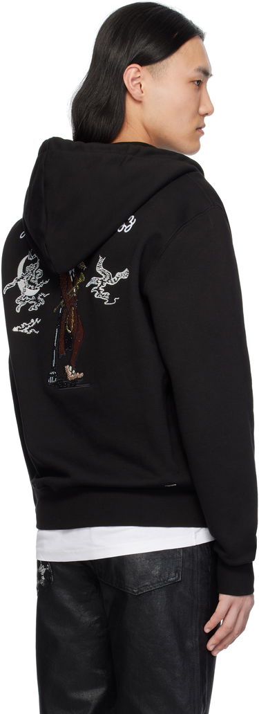 Mikina AMIRI Amiri Jazz Wolf Zip Hoodie Čierna | AMJYHD1101, 2