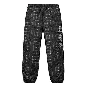 Tepláky Supreme Reflective Grid Nylon Track Pants by Supreme x Lacoste Čierna | SUP-SS18-519