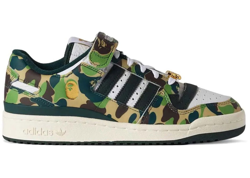 Tenisky a topánky adidas Originals BAPE x Forum Low 84 30th Anniversary "Green Camo" Zelené | ID4771, 1