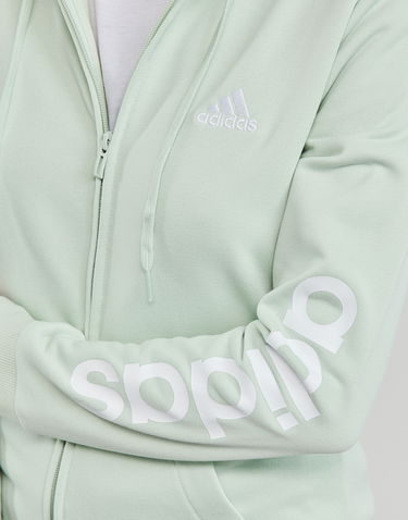 Mikina adidas Originals LOGO FULL-ZIP HOODIE Tyrkysová | HK9662, 5