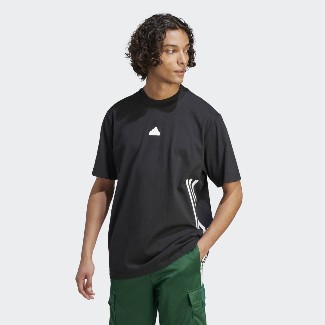 Tričko adidas Originals Future Icons 3-Stripes Tee Čierna | IN1611, 0