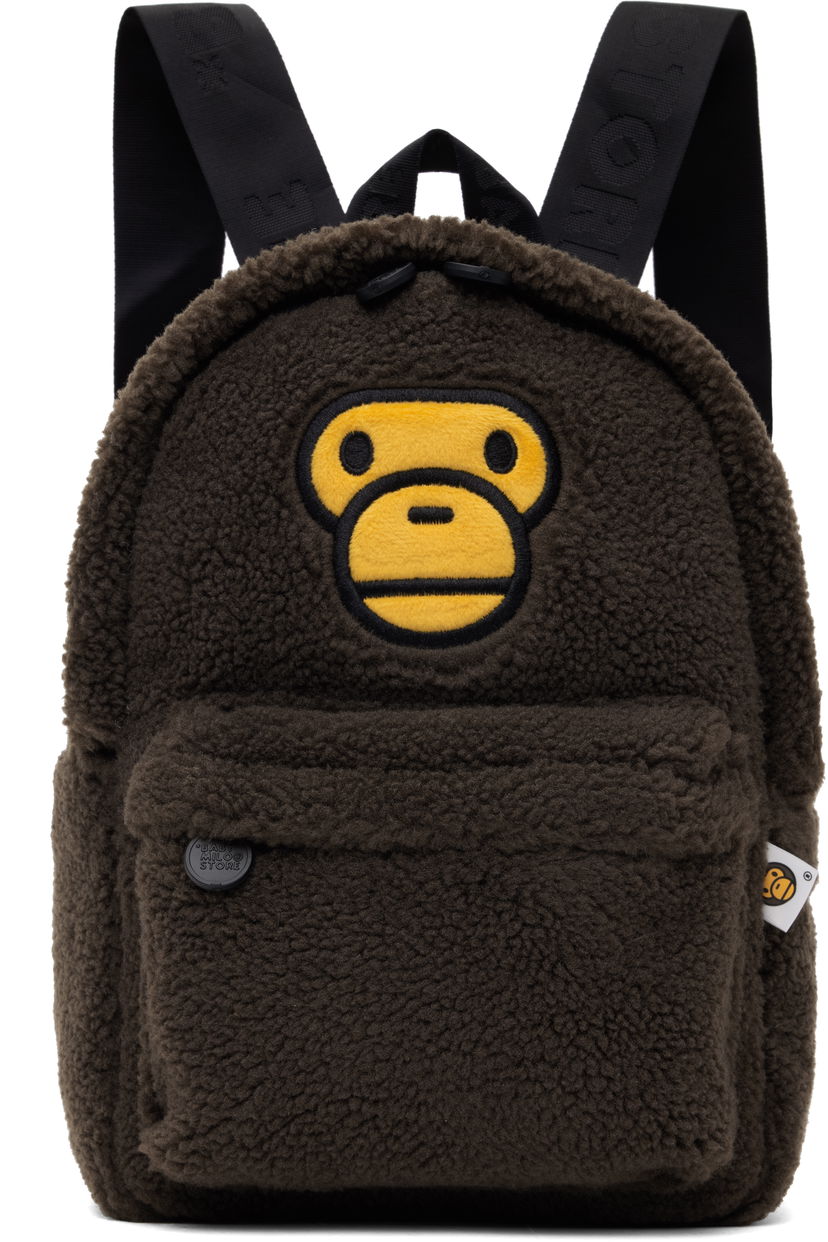 Batoh BAPE Baby Milo Sherpa Mini Backpack Hnedá | 0MXBGW4233XXNBWX