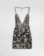 Dolce & Gabbana Embroidered Tulle Mini Dress