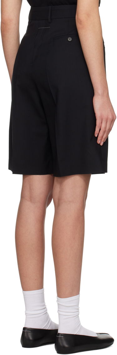 Šortky Maison Margiela MM6 Maison Margiela Tailoring Wool Canvas Shorts Čierna | S52MU0125 M35080, 2