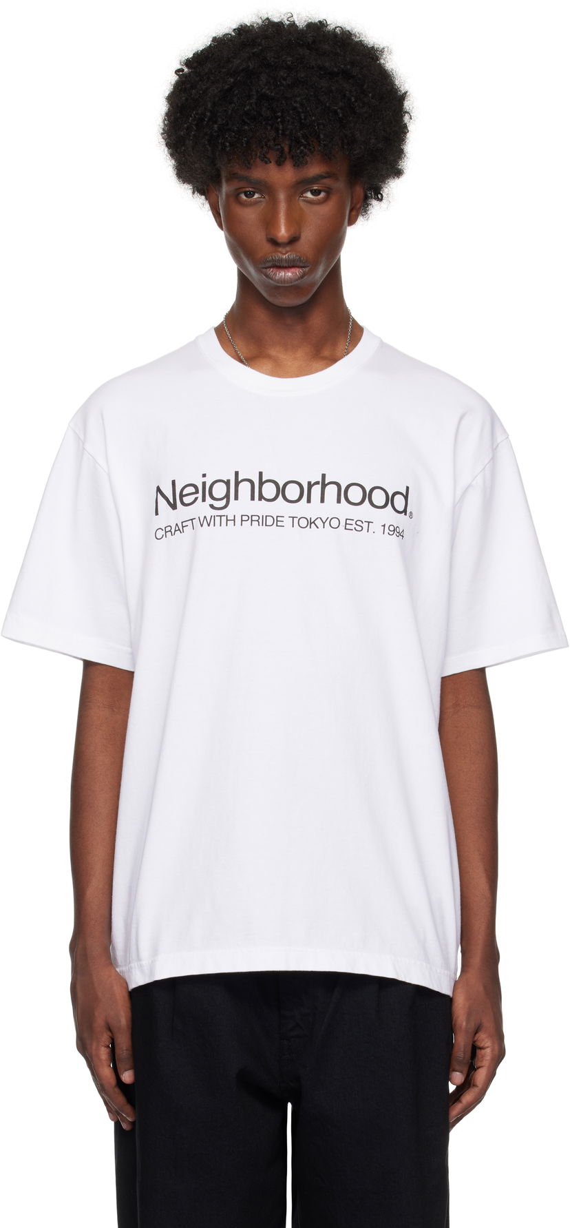 Tričko Neighborhood NH SS-11 Print T-shirt Biela | 242PCNH-ST11