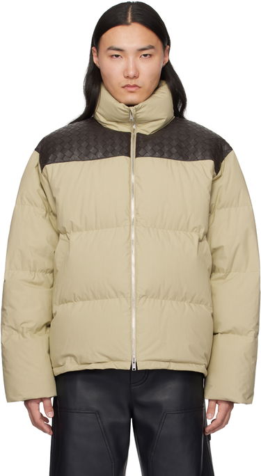 Prešívaná bunda Bottega Veneta Bottega Veneta Frosted Poplin Puffer Jacket Béžová | 815198V1LE03008, 0