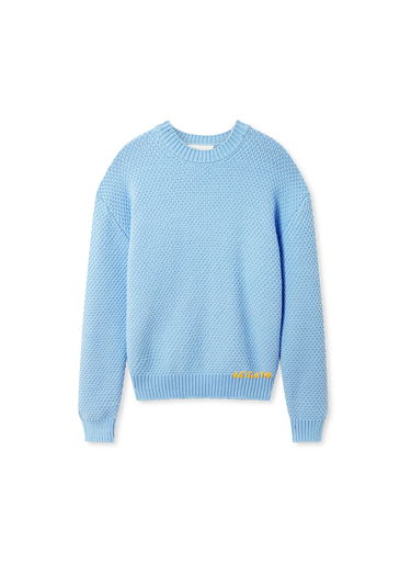 Sveter AXEL ARIGATO Block Knit Crew Neck Sweater Modrá | A3331002, 1